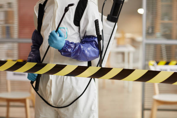 Professional Biohazard Cleanup technician working in Reading, MI